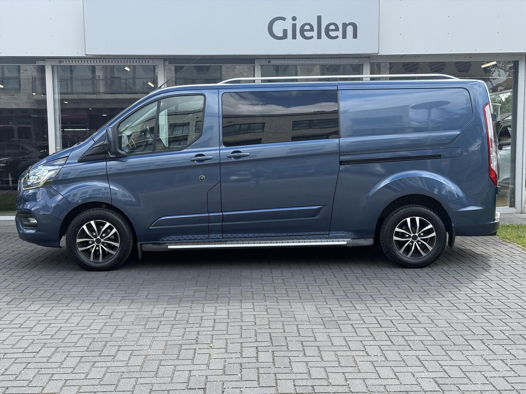 Ford Transit Custom GB 2.0 TDCi 170PK 340 L2H1 Limited | Navigatie, Parkeersensoren, Roofrails, Trekhaak, Dubbele Cabine, Dubbele schuifdeur 54227687-3.jpg | Autobedrijf Gielen